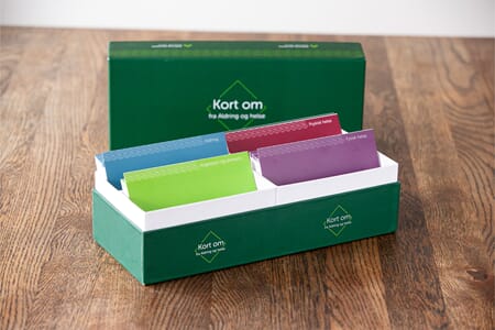 Kort om-oppbevaringsboks