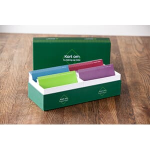 Kort om-oppbevaringsboks