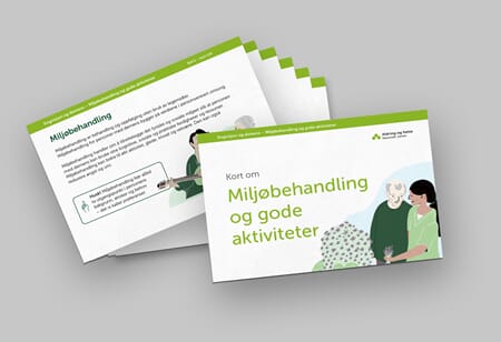Miljøbehandling og gode aktiviteter for personer...sett 1